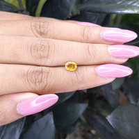 0.78 Ct. Yellow Sapphire from Madagascar Life Style
