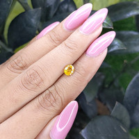 0.83 Ct. Yellow Sapphire from Madagascar Life Style