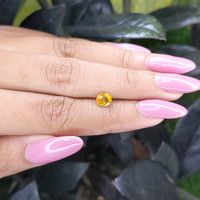 0.83 Ct. Yellow Sapphire from Madagascar Life Style