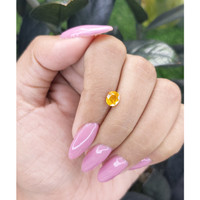 0.90 Ct. Yellow Sapphire from Madagascar Life Style