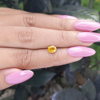 0.90 Ct. Yellow Sapphire from Madagascar Life Style