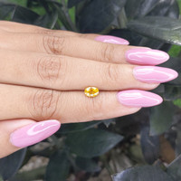 0.77 Ct. Yellow Sapphire from Madagascar Life Style