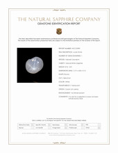 0.81 Ct. White Star Sapphire from Ceylon (Sri Lanka) Scan Report