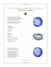 0.81 Ct. White Star Sapphire from Ceylon (Sri Lanka) 3 D Scan Report