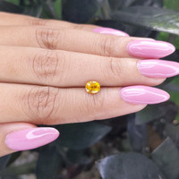 0.85 Ct. Yellow Sapphire from Madagascar Life Style