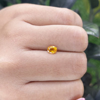 0.68 Ct. Yellow Sapphire from Madagascar Life Style