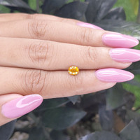 0.68 Ct. Yellow Sapphire from Madagascar Life Style