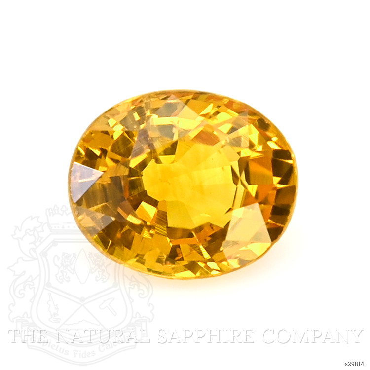 0.65 Ct. Orangish Yellow Sapphire from Madagascar