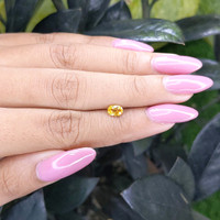 0.60 Ct. Yellow Sapphire from Madagascar Life Style