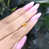 0.65 Ct. Yellow Sapphire from Madagascar Life Style