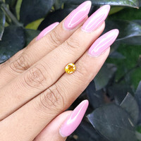 0.86 Ct. Yellow Sapphire from Madagascar Life Style