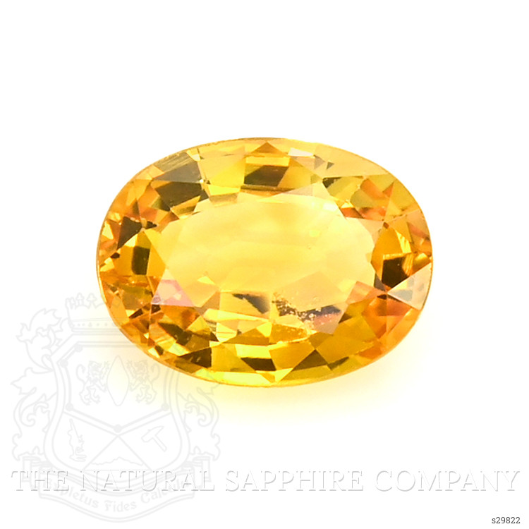0.69 Ct. Orangish Yellow Sapphire from Madagascar