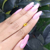0.66 Ct. Yellow Sapphire from Madagascar Life Style
