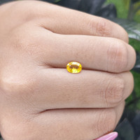 0.84 Ct. Yellow Sapphire from Madagascar Life Style