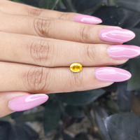 0.84 Ct. Yellow Sapphire from Madagascar Life Style