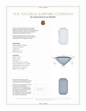 1.10 Ct. Blue Sapphire from Ceylon (Sri Lanka) 3 D Scan Report