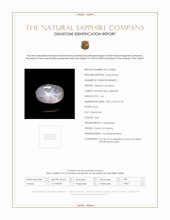 1.66 Ct. Sapphire from Ceylon (Sri Lanka) Scan Report