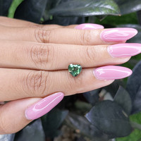 2.01 Ct. Bluish Green Sapphire from Australia Life Style