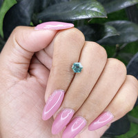 1.11 Ct. Bluish Green Sapphire from Madagascar Life Style