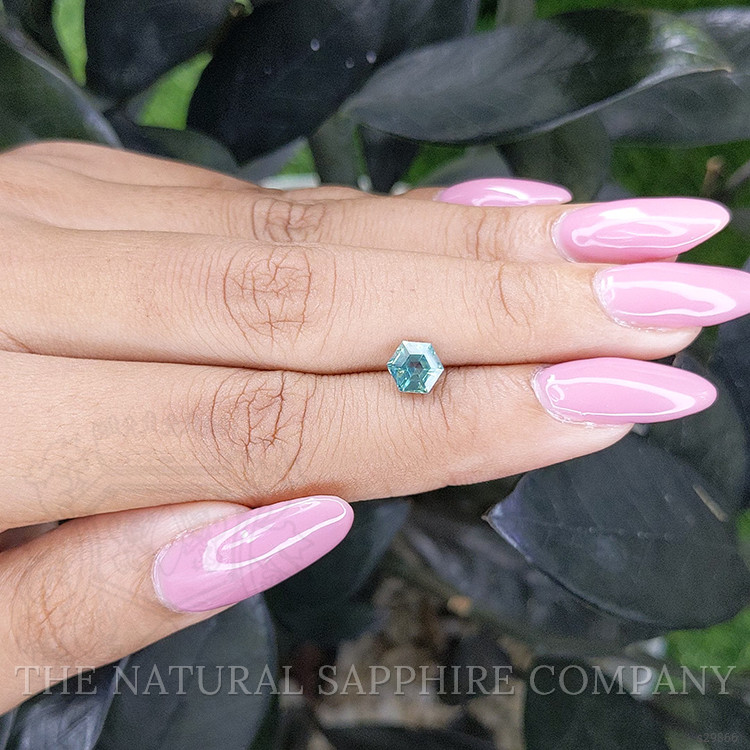 1.11 Ct. Bluish Green Sapphire from Madagascar