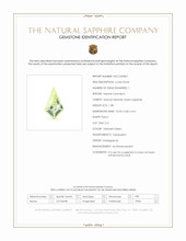 1.08 Ct. Yellowish Green Sapphire from Madagascar Scan Report