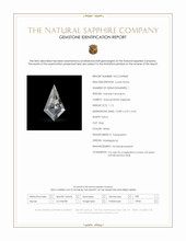 1.12 Ct. White Sapphire from Madagascar Scan Report