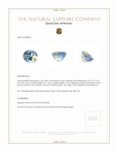 1.49 Ct. Bi Color Sapphire from Madagascar Appraisal