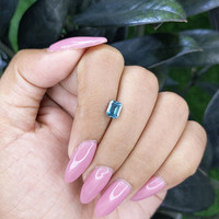 1.15 Ct. Greenish Blue Sapphire from Madagascar Life Style