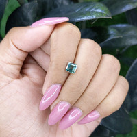 1.10 Ct. Bluish Green Sapphire from Madagascar Life Style