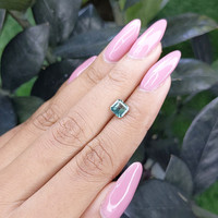 1.10 Ct. Bluish Green Sapphire from Madagascar Life Style