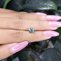 1.18 Ct. Bluish Green Sapphire from Madagascar Life Style