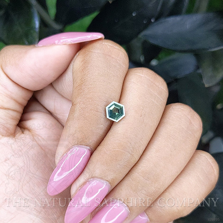 0.97 Ct. Bluish Green Sapphire from Madagascar