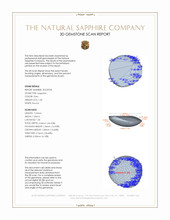 1.35 Ct. Grey Star Sapphire from Ceylon (Sri Lanka) 3 D Scan Report