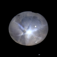 0.88 Ct. White Star Sapphire from Ceylon (Sri Lanka) Video