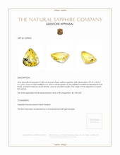 2.88 Ct. Yellow Sapphire from Ceylon (Sri Lanka) Appraisal