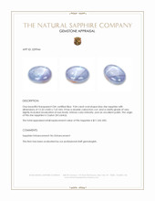 9.04 Ct. Blue Star Sapphire from Ceylon (Sri Lanka) Appraisal