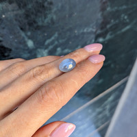 9.04 Ct. Blue Star Sapphire from Ceylon (Sri Lanka) Life Style