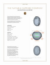 9.04 Ct. Blue Star Sapphire from Ceylon (Sri Lanka) 3 D Scan Report