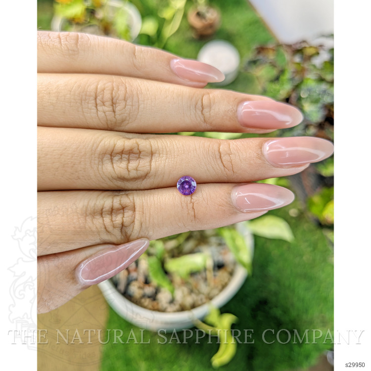 0.68 Ct. Purple Sapphire from Ceylon (Sri Lanka)