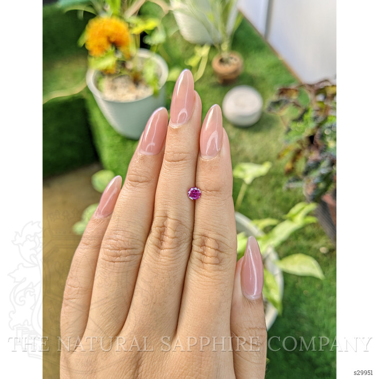 0.52 Ct. Pink Sapphire from Ceylon (Sri Lanka)