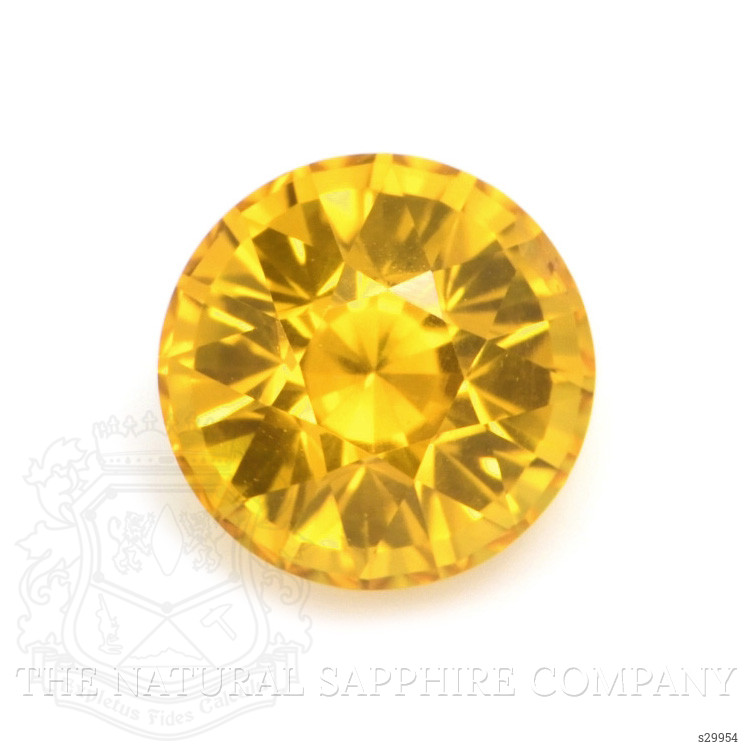 0.70 Ct. Yellowish Orange Sapphire from Ceylon (Sri Lanka)