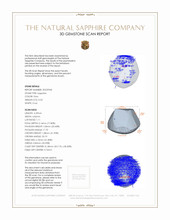 0.53 Ct. Sapphire from Ceylon (Sri Lanka) 3 D Scan Report