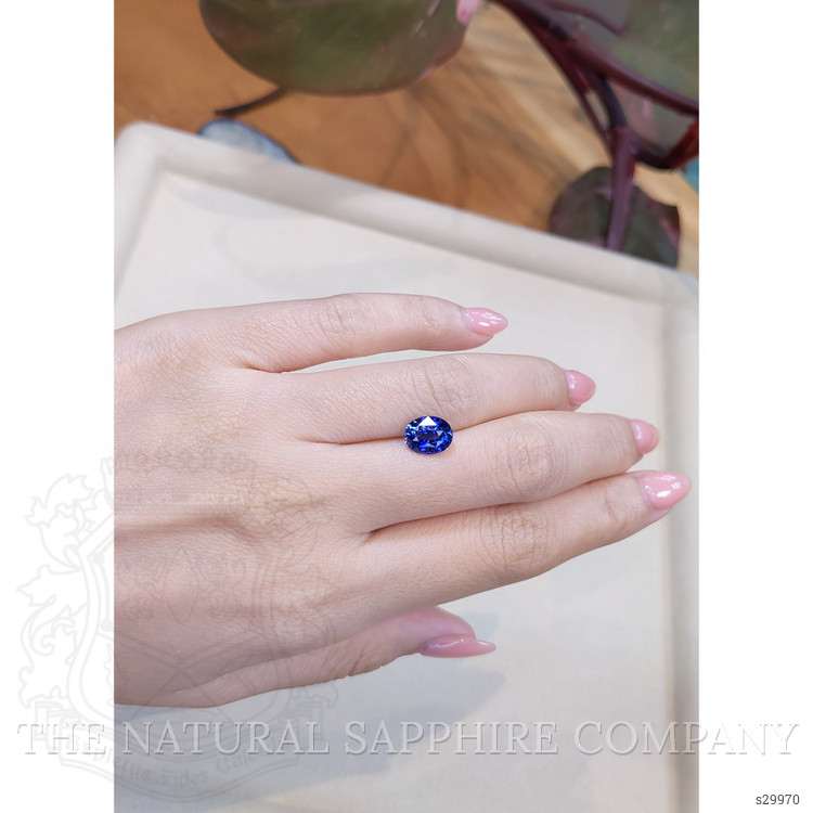 2.56 Ct. Blue Sapphire from Ceylon (Sri Lanka)
