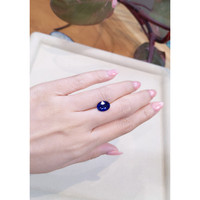 3.51 Ct. Blue Sapphire from Ceylon (Sri Lanka) Life Style