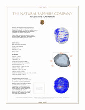 0.69 Ct. Sapphire from Ceylon (Sri Lanka) 3 D Scan Report