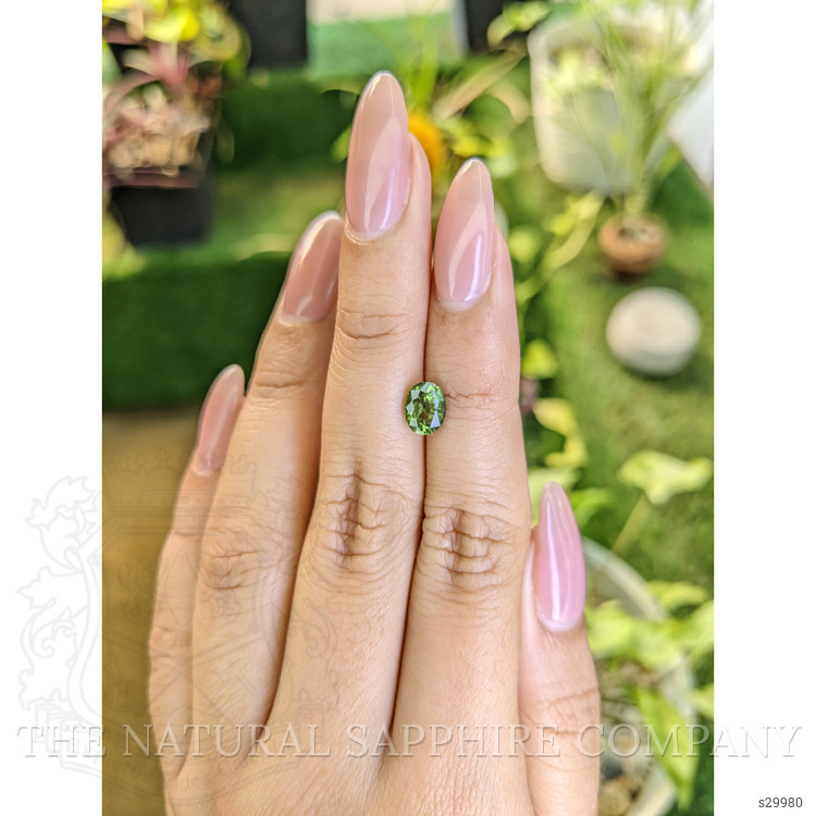 1.31 Ct. Green Sapphire from Madagascar