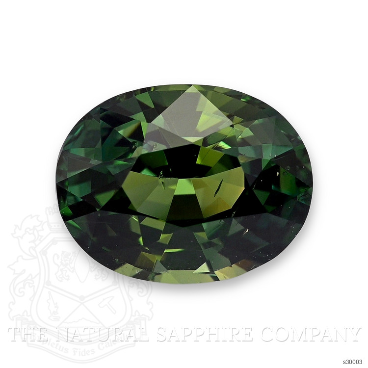2.57 Ct. Bluish Green Sapphire from Ceylon (Sri Lanka)