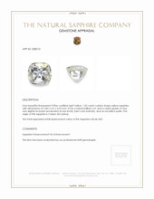 1.02 Ct. Yellow Sapphire from Ceylon (Sri Lanka) Appraisal