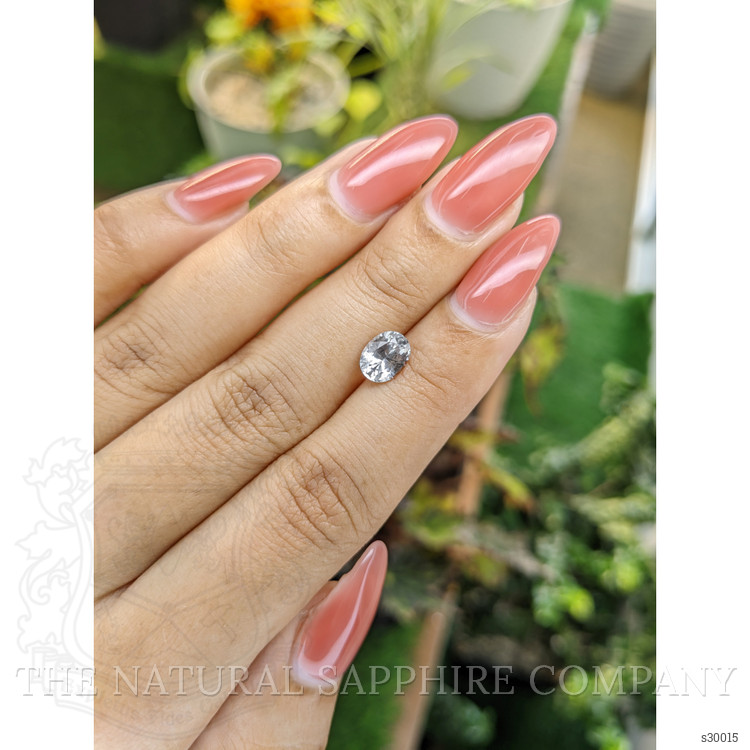 1.47 Ct. White Sapphire from Ceylon (Sri Lanka)