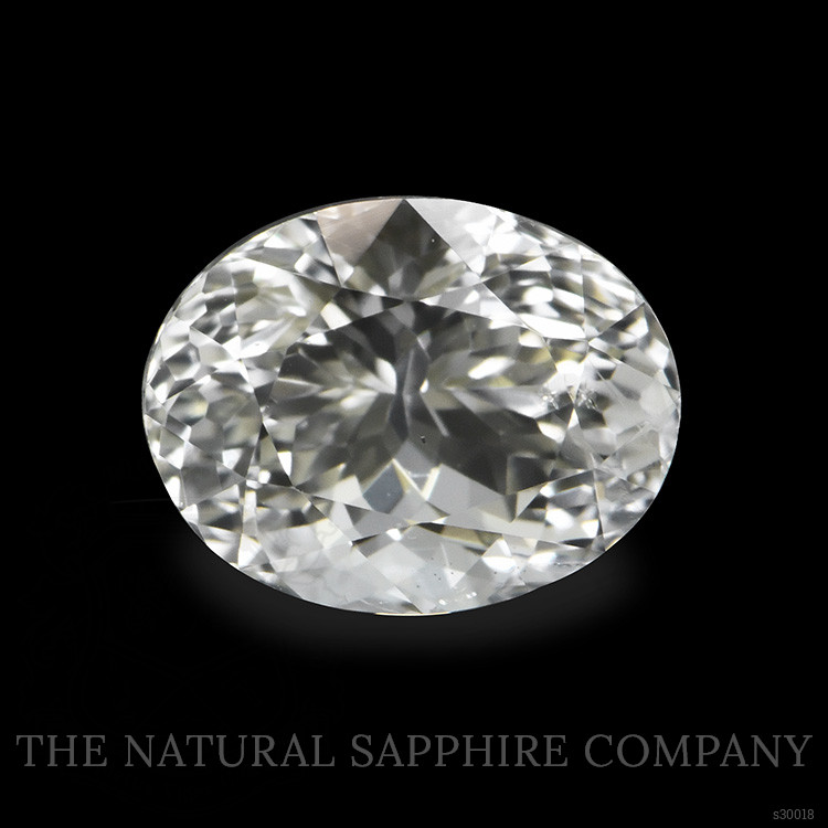 0.76 Ct. White Sapphire from Ceylon (Sri Lanka)
